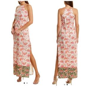 Alexia Admor Monica Floral Print Belted Maxi Dress